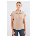 Bigdart 20256 Cuffed Double Short Sleeve Shirt - Biscuit