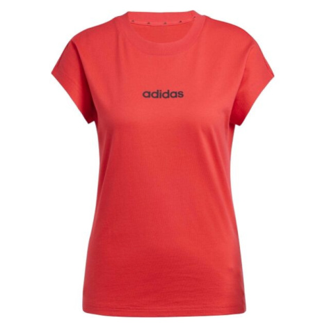 adidas ESSENTIALS LINEAR Dámské triko, červená, velikost