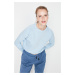 Trendyol Sweatshirt - Blue - Regular fit