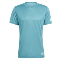 adidas RUN IT TEE Pánské běžecké tričko, tyrkysová, velikost