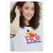 Bavlněné tričko HUF bílá barva