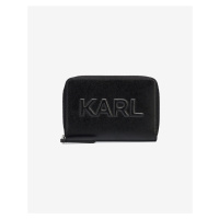 Černá dámská kožená peněženka KARL LAGERFELD - Dámské