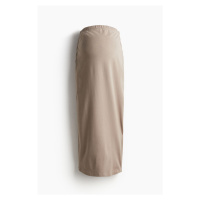 H & M - MAMA Žerzejová sukně z bavlny - hnědá