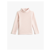 Koton Basic Turtleneck T-Shirt Soft Textured Long Sleeve