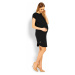 Černé těhotenské šaty 1629C