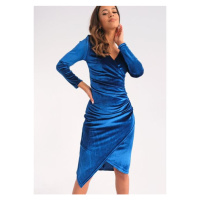 Modré sametové MOSQUITO šaty