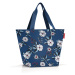 Nákupní taška přes rameno Reisenthel Shopper M Garden blue