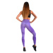 Dámské legíny Boco Wear Violet Melange Push Up fialová