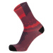 SANTINI Cyklistické ponožky klasické - OPTIC - červená/černá