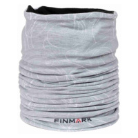 Finmark MULTIFUNCTIONAL SCARF WITH FLEECE Multifunkční šátek, šedá, velikost