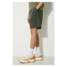 Šortky s příměsí lnu Norse Projects Ezra Relaxed Cotton zelená barva, N35.0614.8022