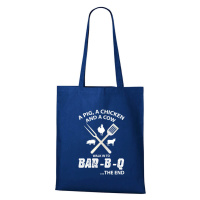 DOBRÝ TRIKO Bavlněná taška s potiskem BAR-B-Q Barva: Královsky modrá