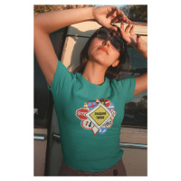 MMO Dámské tričko Značkové tričko Barva: Smaragdově zelená