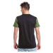 Meatfly pánské tričko Pitstop Olive/Black | Zelená | 100% bavlna
