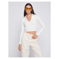 Koton Polo Neck Crop Pletený svetr s dlouhým rukávem