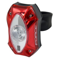 Zadní světlo FORCE RED, 1 CREE LED 60LM, USB