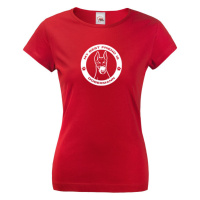 Dámské tričko Dobrman -  dárek pro milovníky psů