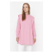 Trendyol Pink Padded Knitted Sweatshirt