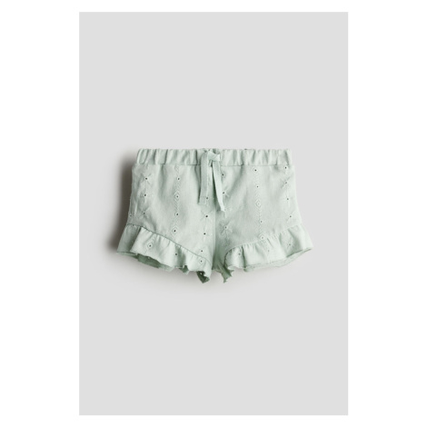 H & M - Cotton jersey shorts - zelená H&M