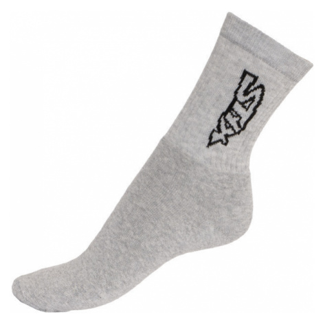 Ponožky Styx classic šedé s černým nápisem (H268) XL