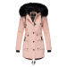 Dámská zimní dlouhá bunda/kabát Luluna Navahoo - ROSE
