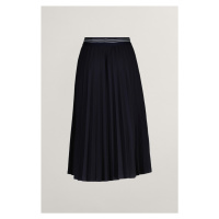 SUKNĚ GANT JERSEY PLEATED SKIRT EVENING BLUE