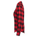 Ladies Turnup Checked Flanell Shirt - blk/red