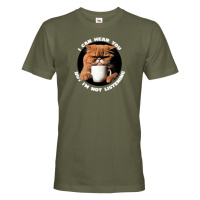 Pánské tričko Naštvaná kočka - vtipné tričko