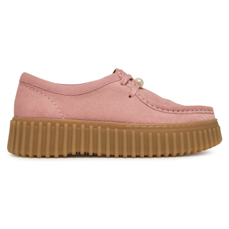 Polobotky Clarks Torhill Bee 26184585 Růžová