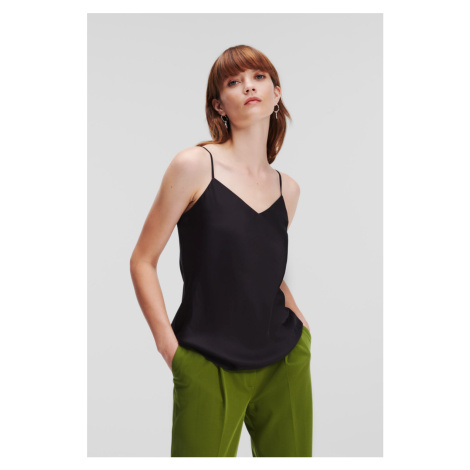 Halenka karl lagerfeld silky camisole black