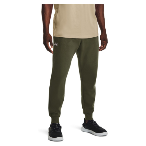 UNDER ARMOUR-UA Rival Fleece Joggers-1379774-390 GRN Zelená