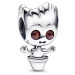 Pandora Trendy stříbrný korálek Groot Marvel 792554C01