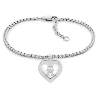 Tommy Hilfiger Stylový ocelový náramek Monogram Heart 2780920