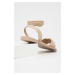 Semišové sandály Mexx Lena dámské, béžová barva, MXCY011802W