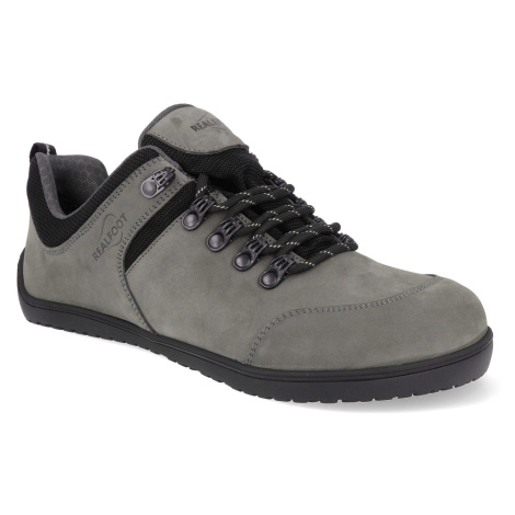 Barefoot outdoorové boty Realfoot - Trekker Low šedé