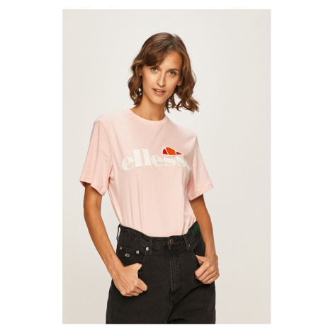 Bavlněné tričko Ellesse Albany Tee růžová barva, SGS03237