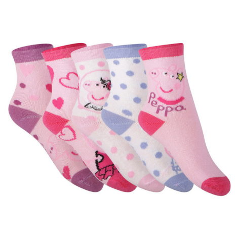 5PACK dětské ponožky Cerdá Peppa Pig vícebarevné (2200007756) Cerda