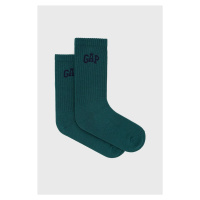 Ponožky GAP pánské, zelená barva