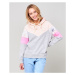 Mikina Rip Curl ZENIKA COLORBLOCK HOODIE Cement Marle