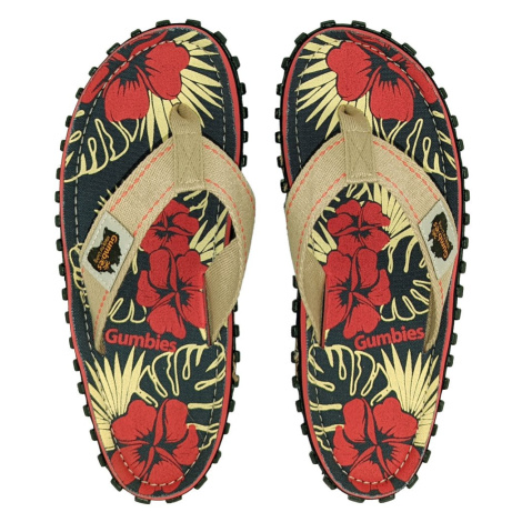 Červené dámské žabky