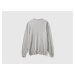 Benetton, V-neck Sweater In Pure Cotton