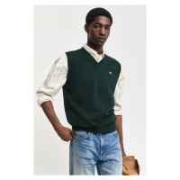 VESTA GANT CLASSIC COTTON SLIPOVER TARTAN GREEN