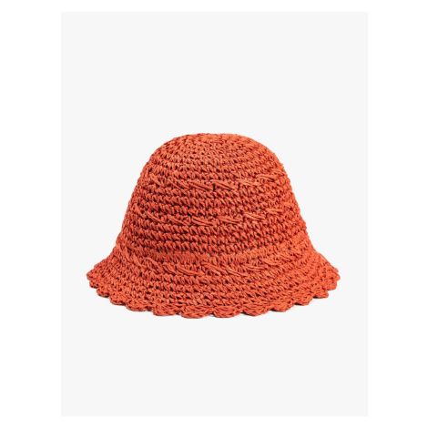 Koton Straw Knitted Bucket Hat