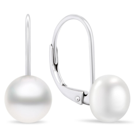 Brilio Silver Stříbrné perlové náušnice EA412W_EA413Wcm