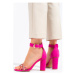 Vinceza Designové dámské sandály na širokém podpatku ruznobarevne
