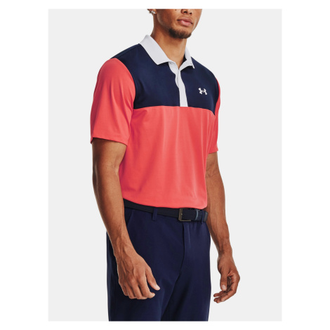 Tričko Under Armour UA Perf 3.0 Color Block Polo-RED