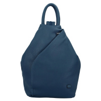 Stylový dámský koženkový batůžek Tutti, modrý