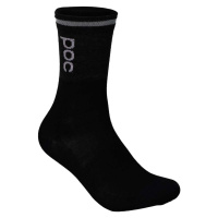 POC Cyklistické ponožky klasické - THERMAL - černá/šedá