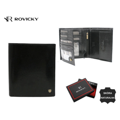Kožená velká pánská peněženka s RFID systémem Rovicky