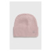Čepice s příměsí kašmíru Calvin Klein růžová barva, z tenké pleteniny